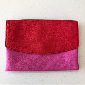 Ann Taylor Sophisticated Vegan Leather Clutch